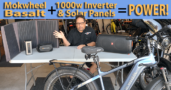 Mokwheel E-Bike Power Inverter plus Solar Panels