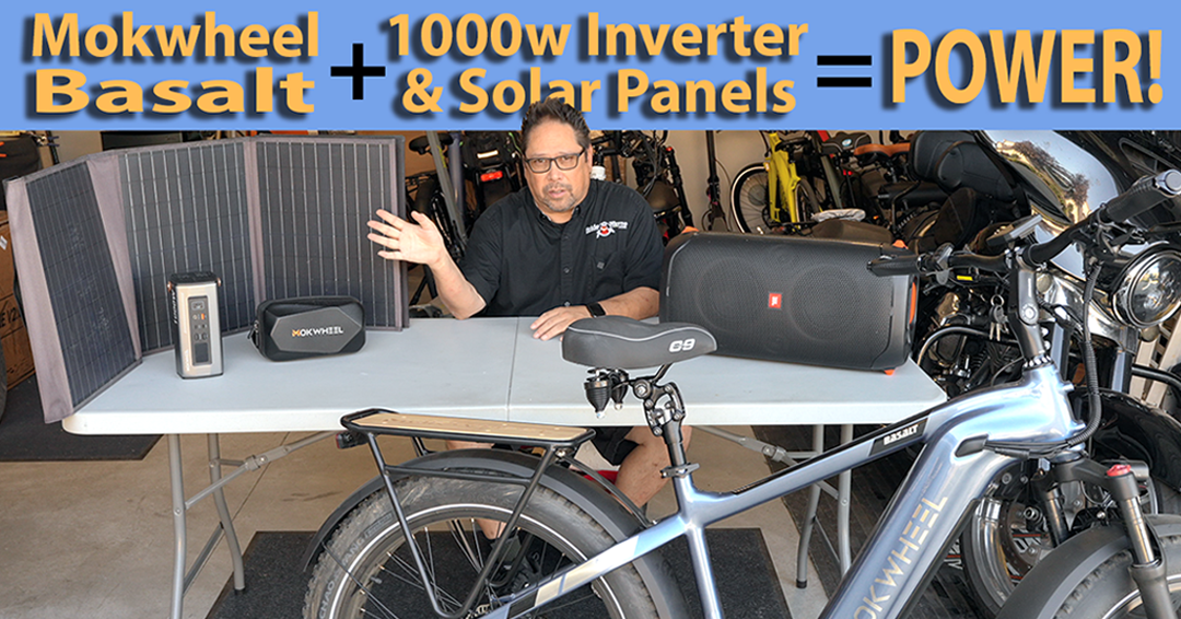 Mokwheel E-Bike Power Inverter plus Solar Panels